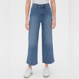 Gap High Rise Wide Leg Crop Jeans Size 6